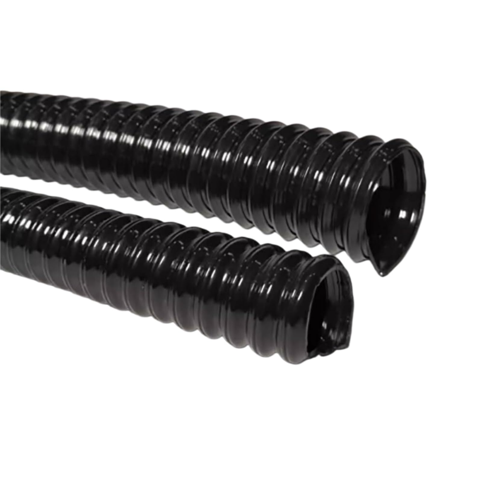 Inrial PU Collection Hose, Black, 240mm ID, 1m, 0.63-1.5mm Wall(0.93mm)