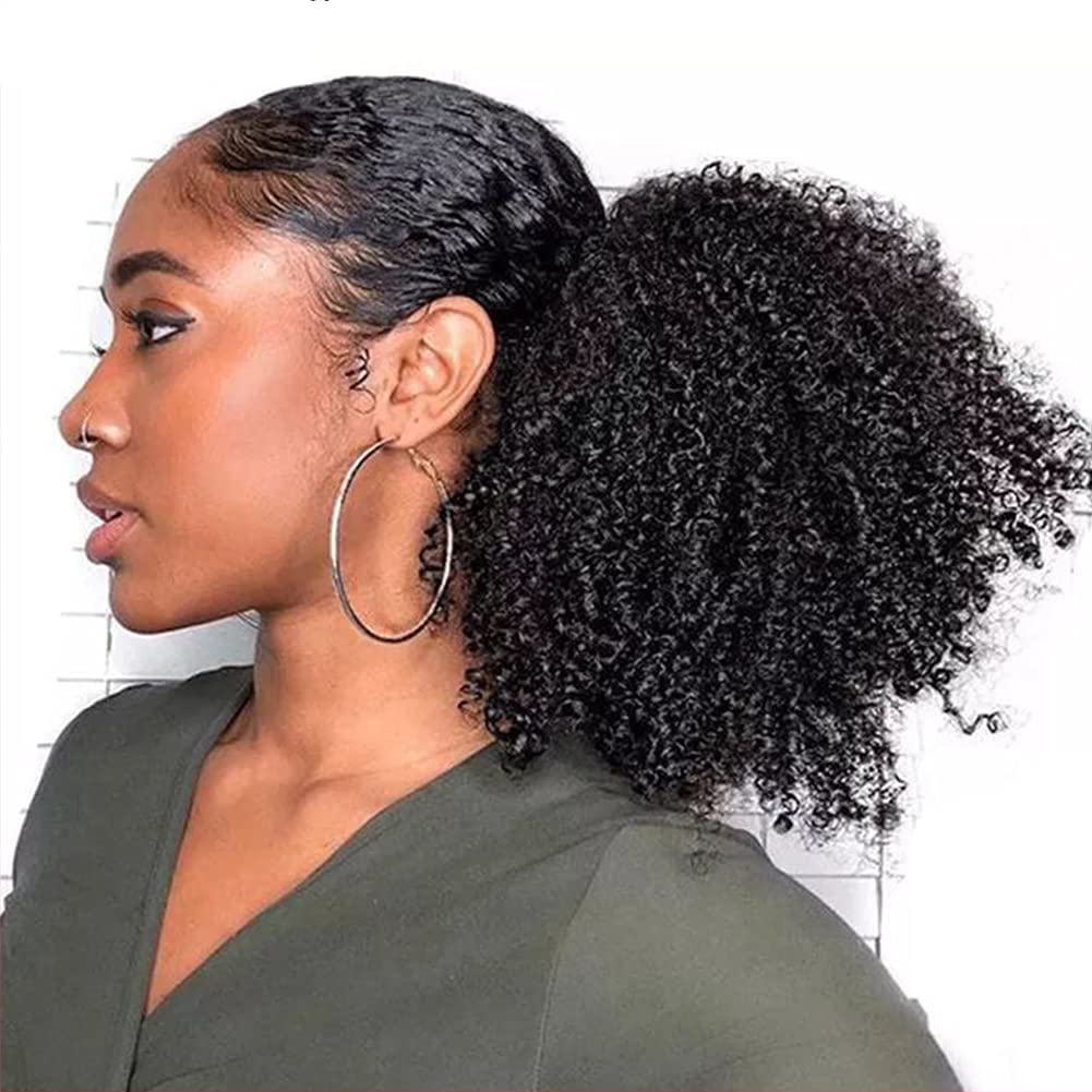 natural hair drawstring ponytail