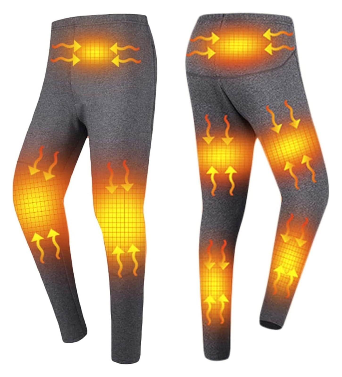 Ropa interior con calefacción eléctrica, Pantalones de ropa interior térmica con calefacción USB for hombres,Pantalones con calefacción eléctrica,Leggings de pantalones cálidos lavables,8 zonas de cal