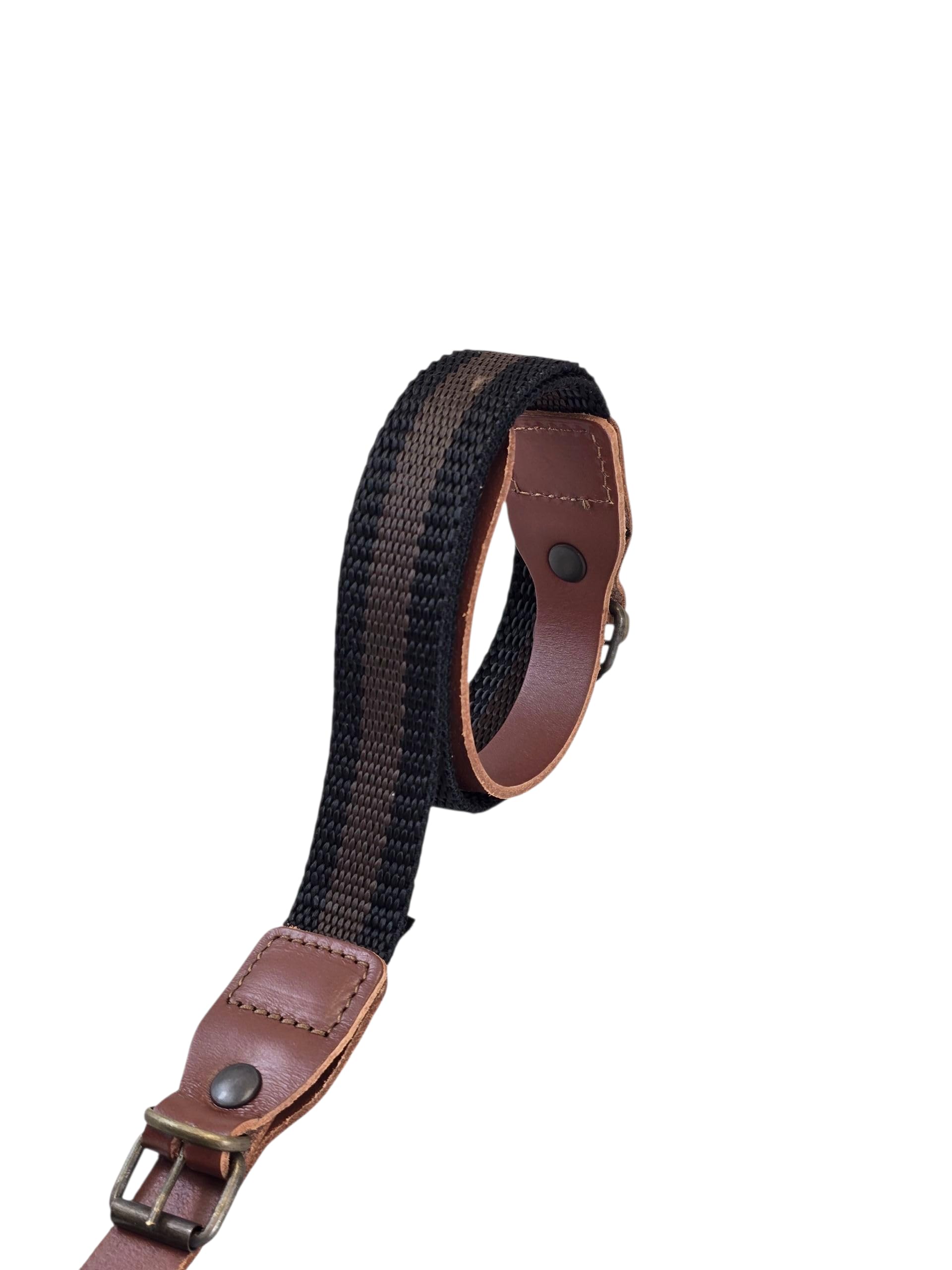 Bretella per fucile da caccia ELASTICA regolabile in nylon Nera Cinghia tracolla lunga Made in Italy