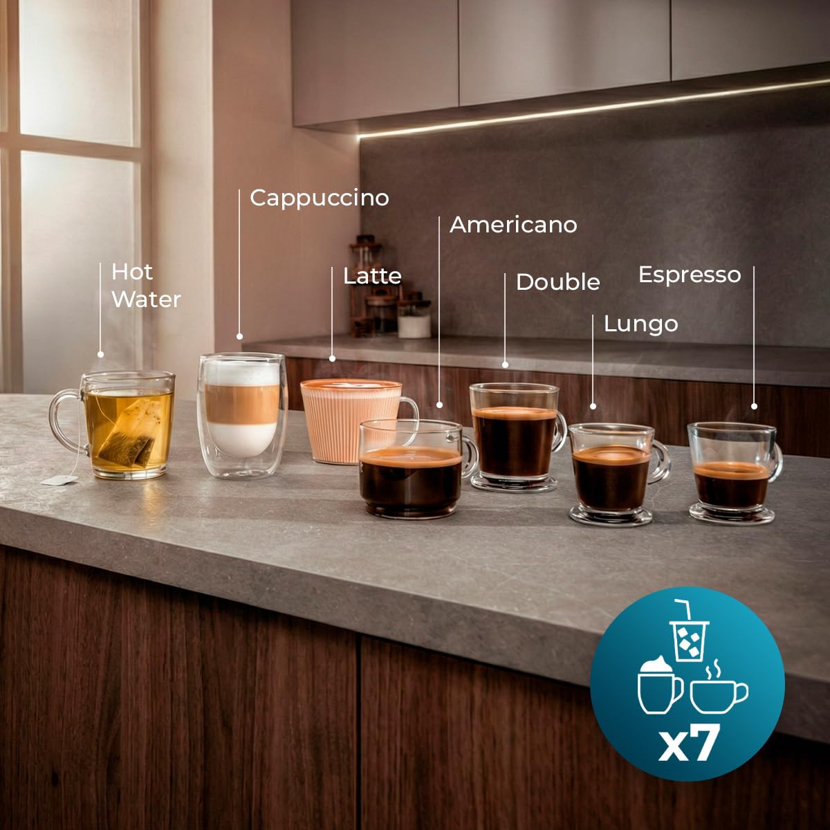 Cecotec Superautomatyczny ekspres do kawy Cremmaet Long Milk. 19 Bar, Thermoblock, 7 napojów, parownik, 5 poziomów mielenia, zbiornik na wodę 2 l, 240 ml mleko i 280 g kawa, odkamienianie