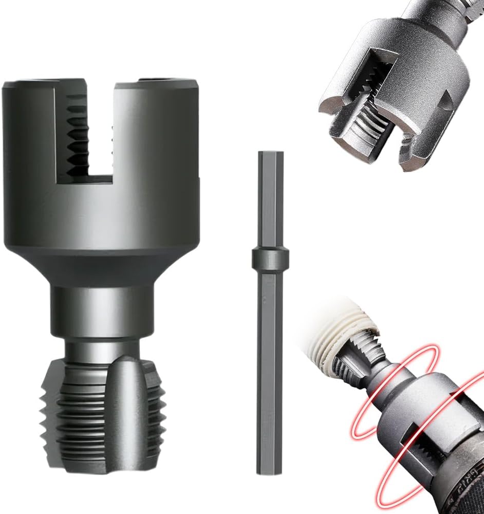 Thread Pipe Risers Tool Integrated Internal & External Pipe Threading Tool, Dual-Function Pipe ...