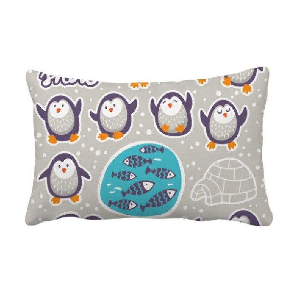Coussin oreiller lombaire pingouin multicolore au soutien ergonomique idéal pour le dos