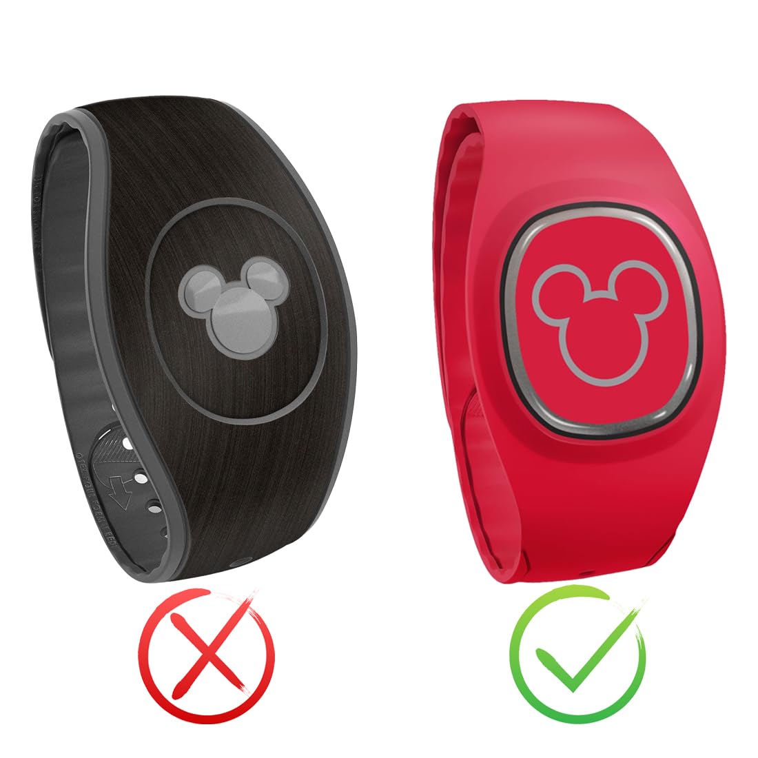 Modulayer The Band Buddy - Disney Magicband+ Watch Band Attachment (Black)
