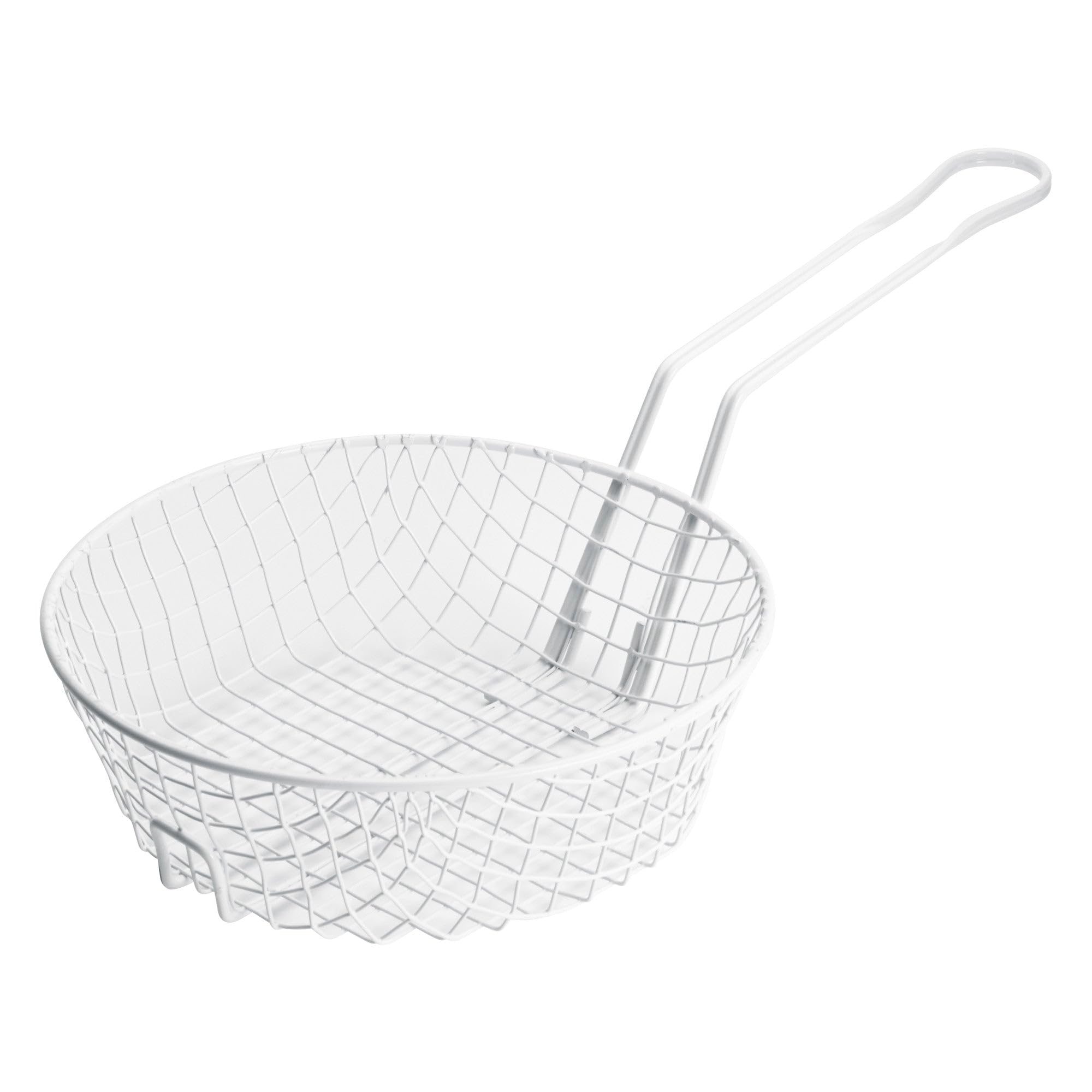 Winco MSBW-10, 10" Coarse Mesh Breading Basket, Steel Wire Basket with Plastic Non-Stick Coating