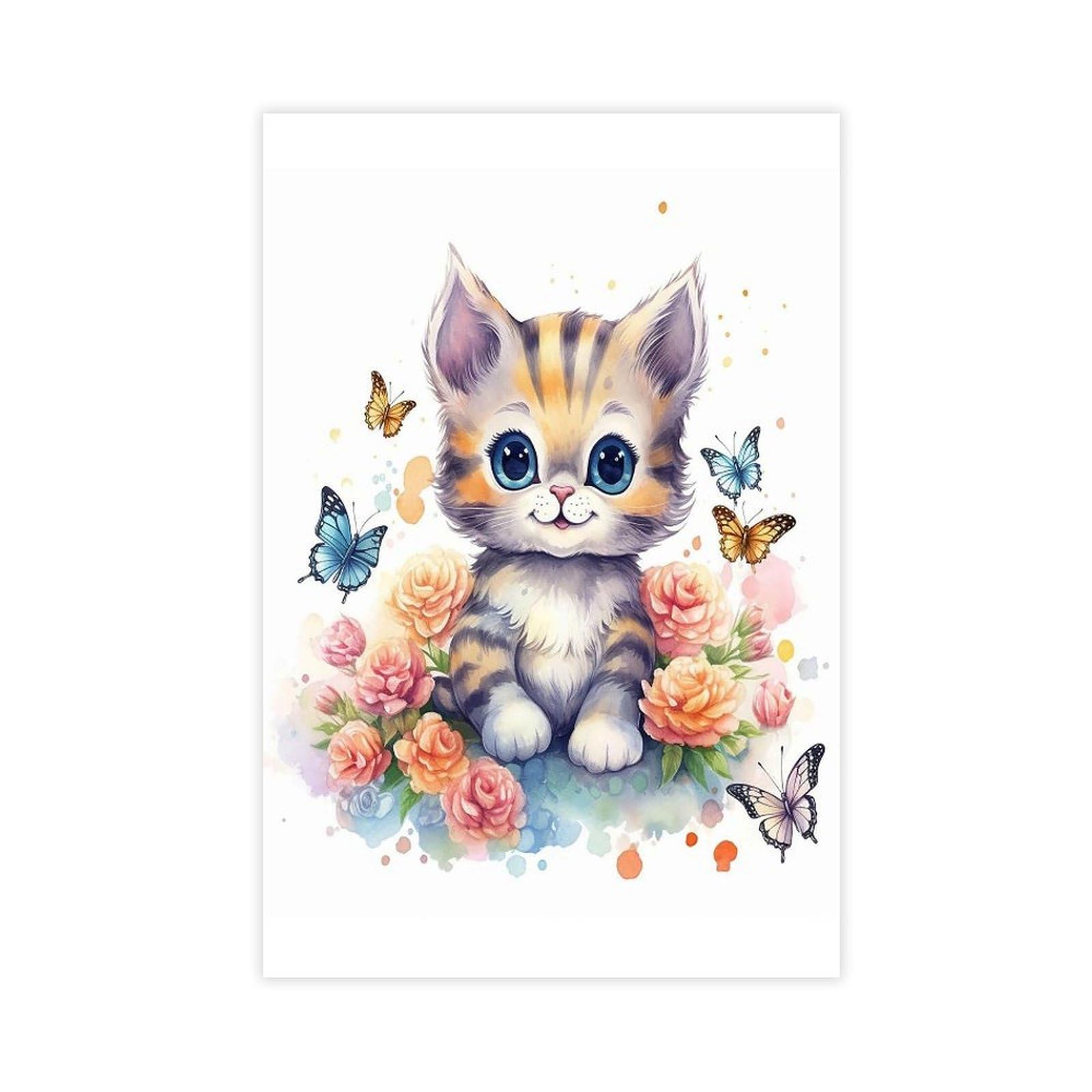 Décorer la chambre de bébé simplement avec ce poster chaton mignon - 8