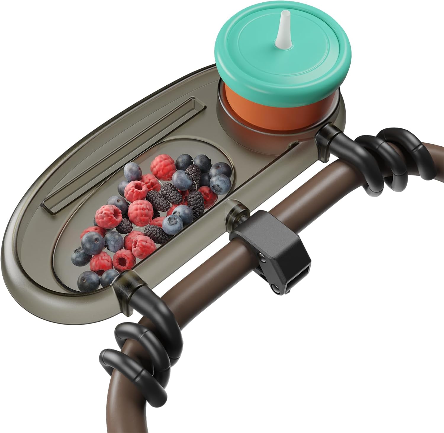 Mamazing Universal Stroller Snack Tray with Cup Holder and Phone Holder, 3-in-1 Stroller Accessory Compatible for UPPAbaby, Baby Jogger, Nuna, Baby Toddler Disneyland Essentials Stroller Accessories
