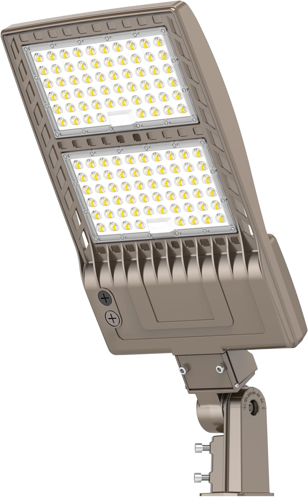 YELLORE 320W LED Parking Lot Lighting UL DLC Listed 44,800LM 5000K LED Shoebox Pole Lights Fixture AC100-277V IP65 Waterproof Slip Fit Mount Commercial Outdoor Street Light for Stadium Roadways
