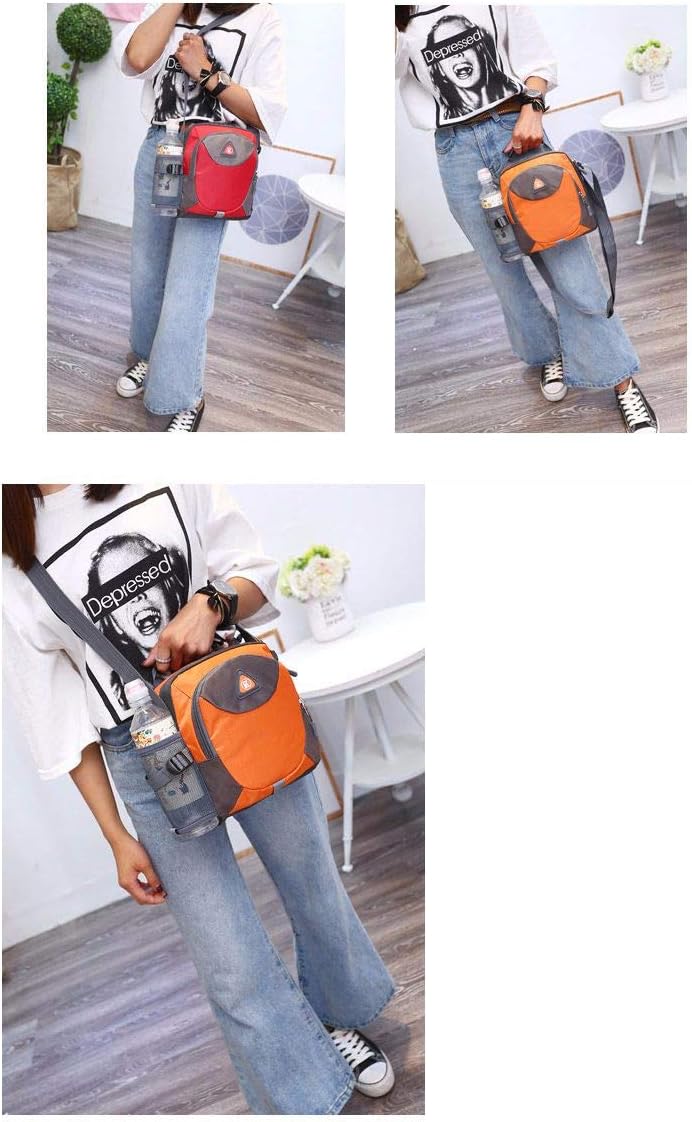 [Schicksal.]ドリンクホルダー付きショルダーバッグ 旅行 ウォーキング テイクアウト 自転車 釣り アウトドア レディース メンズ 男女兼用 ペットボトル 水筒 持ち運び フリー,ブルー