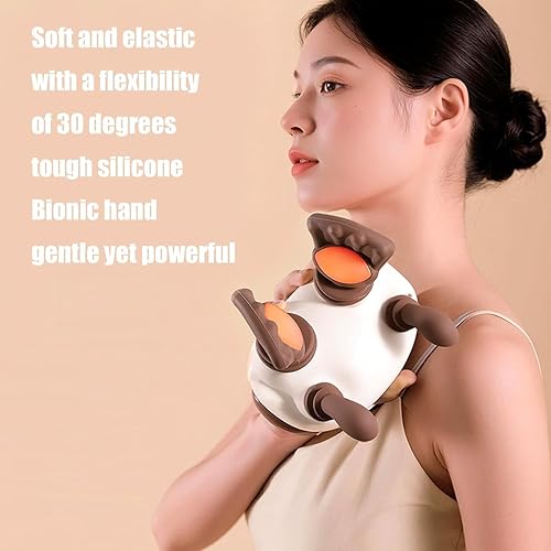 Miniatura 2 de Bionic - Masajeador térmico maestro, masaje eléctrico Shiatsu de tejido para hombro, masaje de cuello con amasado 4D, diseño ergonómico similar a