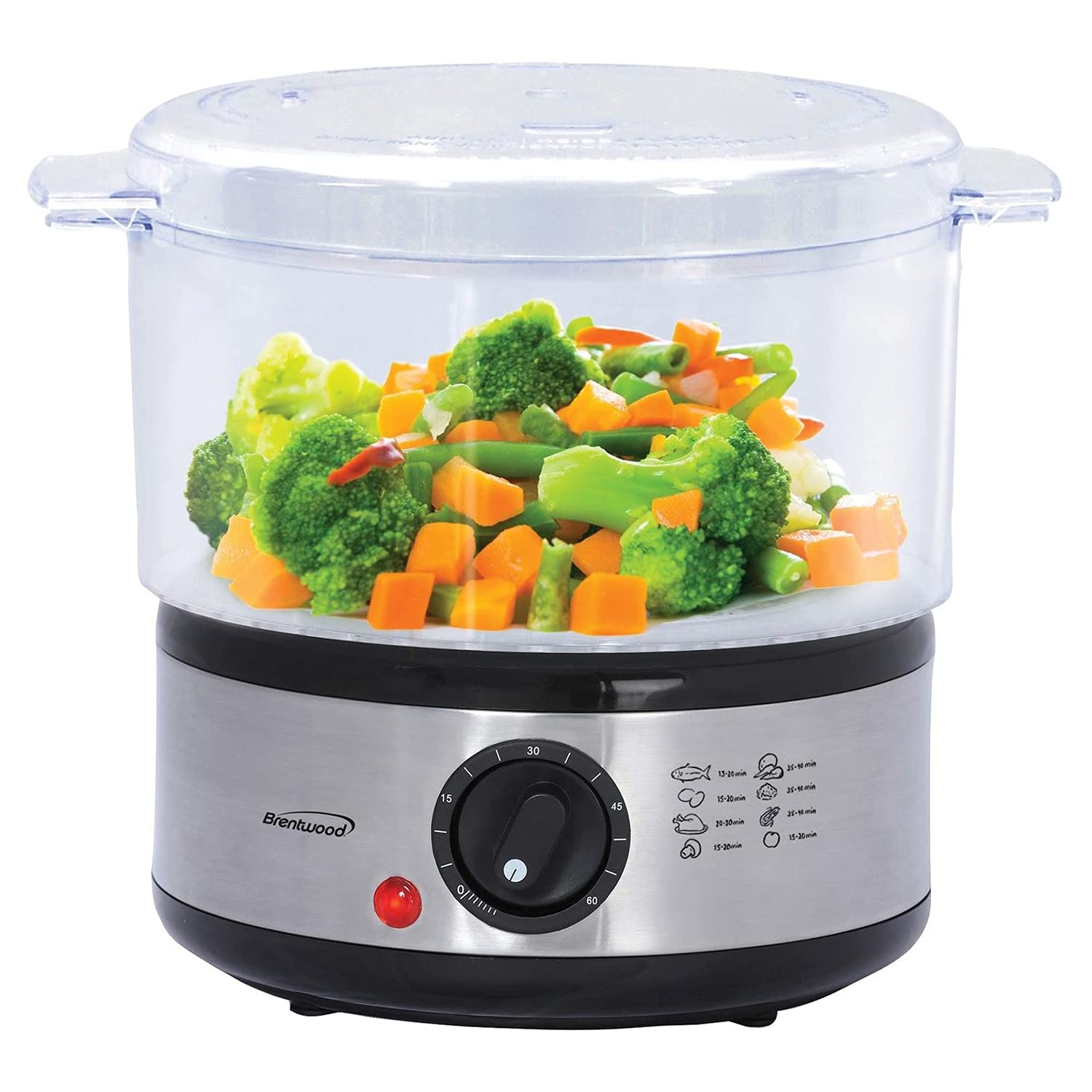 Amazon | 2 TIER FOOD STMR BLK | Brentwood | スチームクッカー