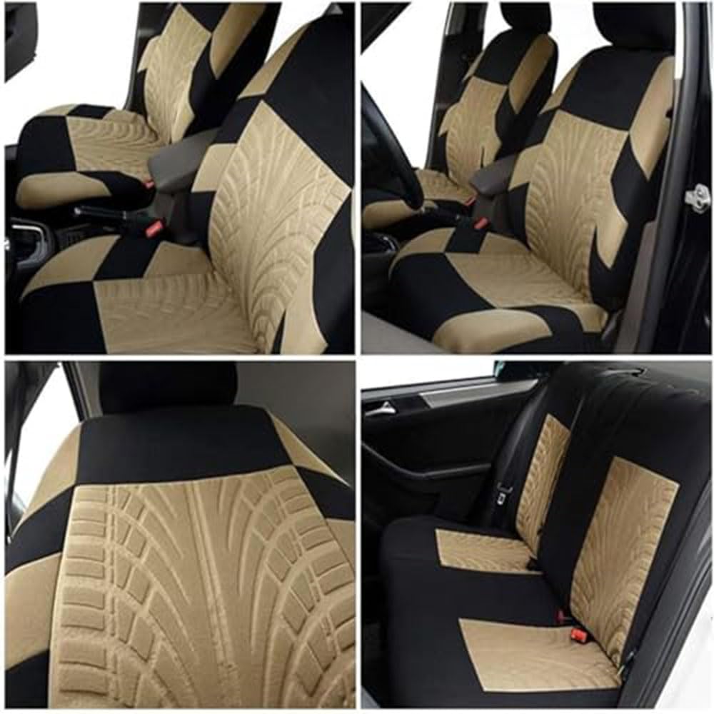 Coprisedili Auto Set Completo per Renault Symbioz (2024-2025 2026), Anteriore Posteriore Panca Sdoppiabile Airbag Compatibile Traspirante Impermeabile Accessori,Black- Full Set