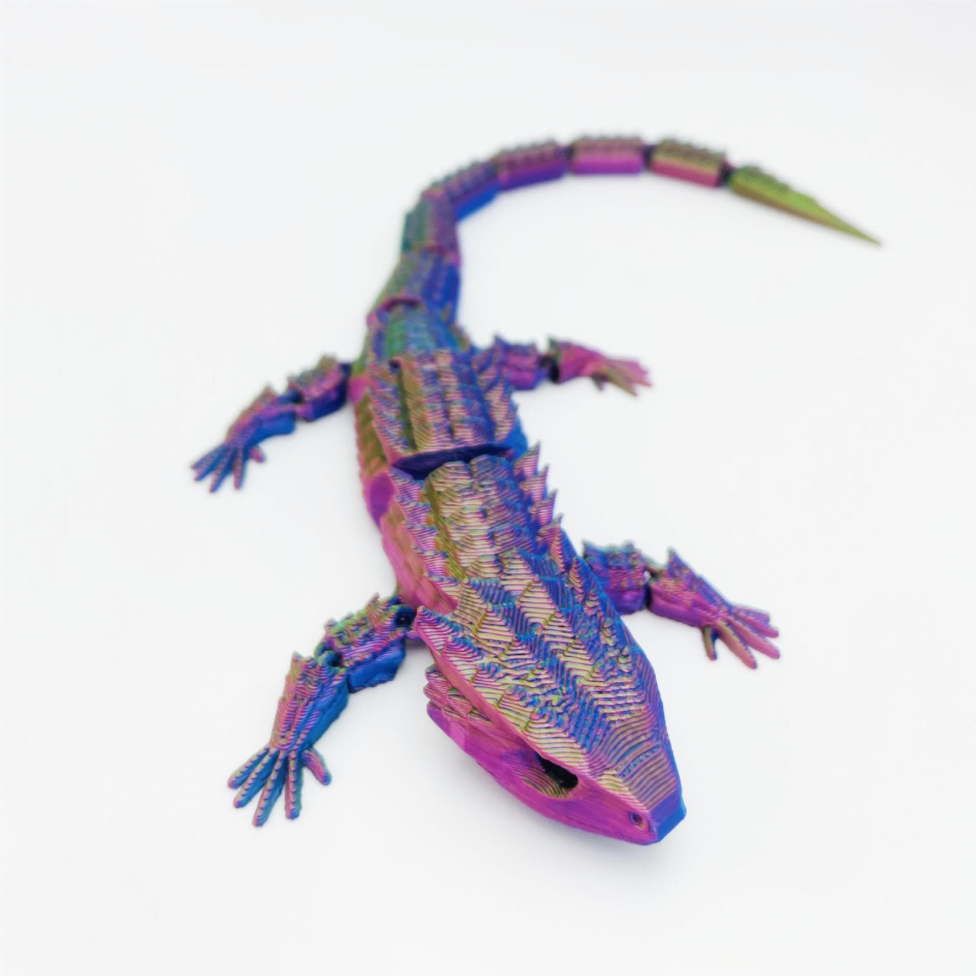 Yuelulala Mini Reptile Colour Changing Fidget Toys, Bearded Dragon Fidget Pet Colour Changing Fidget Toy Set Stress Relief Lizard Calming Gift Idea Home Decor Executive Desk Toys (A109-1)