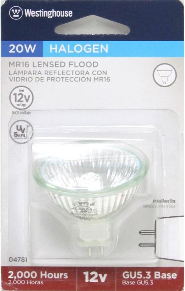Westinghouse 04781 Halogen Light Bulb, 1 Pack, White