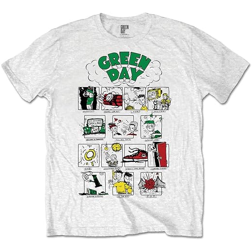 Green Day Men's Dookie RRHOF T-Shirt Large White