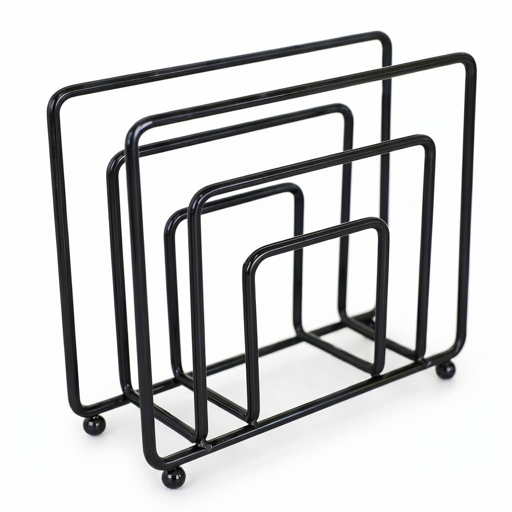 AwnsIMfreien Black Napkin Holder, Square Napkin Holder For Paper Napkins, Black Iron Napkins Dispenser For Kitchen & Dining Tables