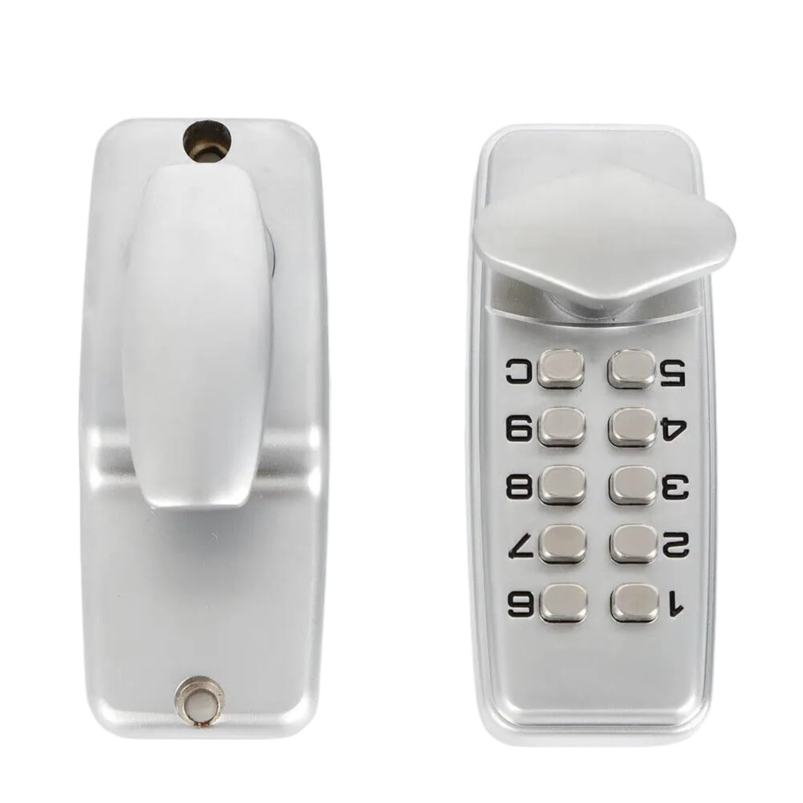 Mechanical Door Lock Keyless Knob Keypad Digital Password Security Combination