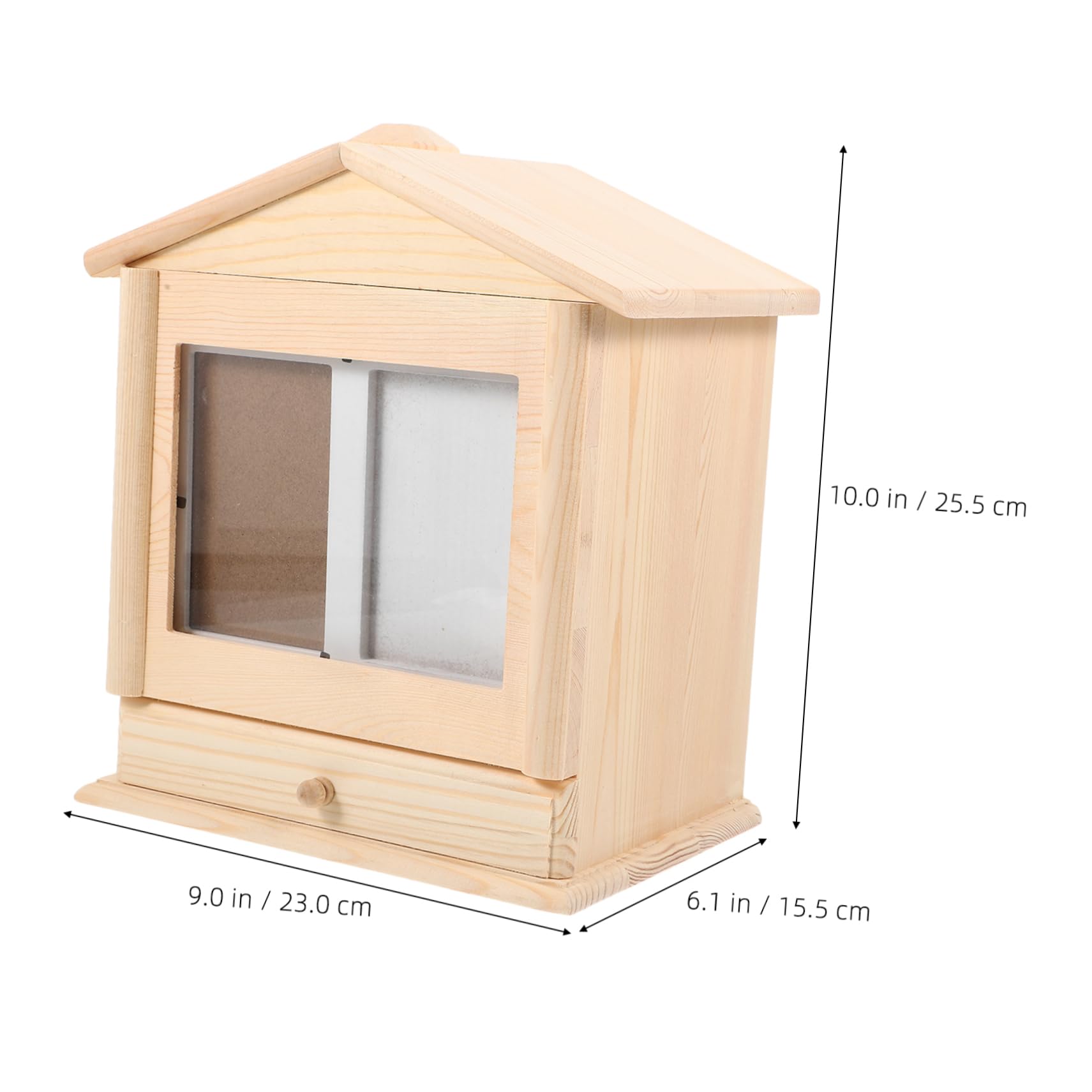 Happyyami Holzurne für Haustiere Gedenkbox für Personalisierte Urne zur Aufbewahrung von Langlebige Holzauflösung mit Fotorahmen für Trauerbewältigung