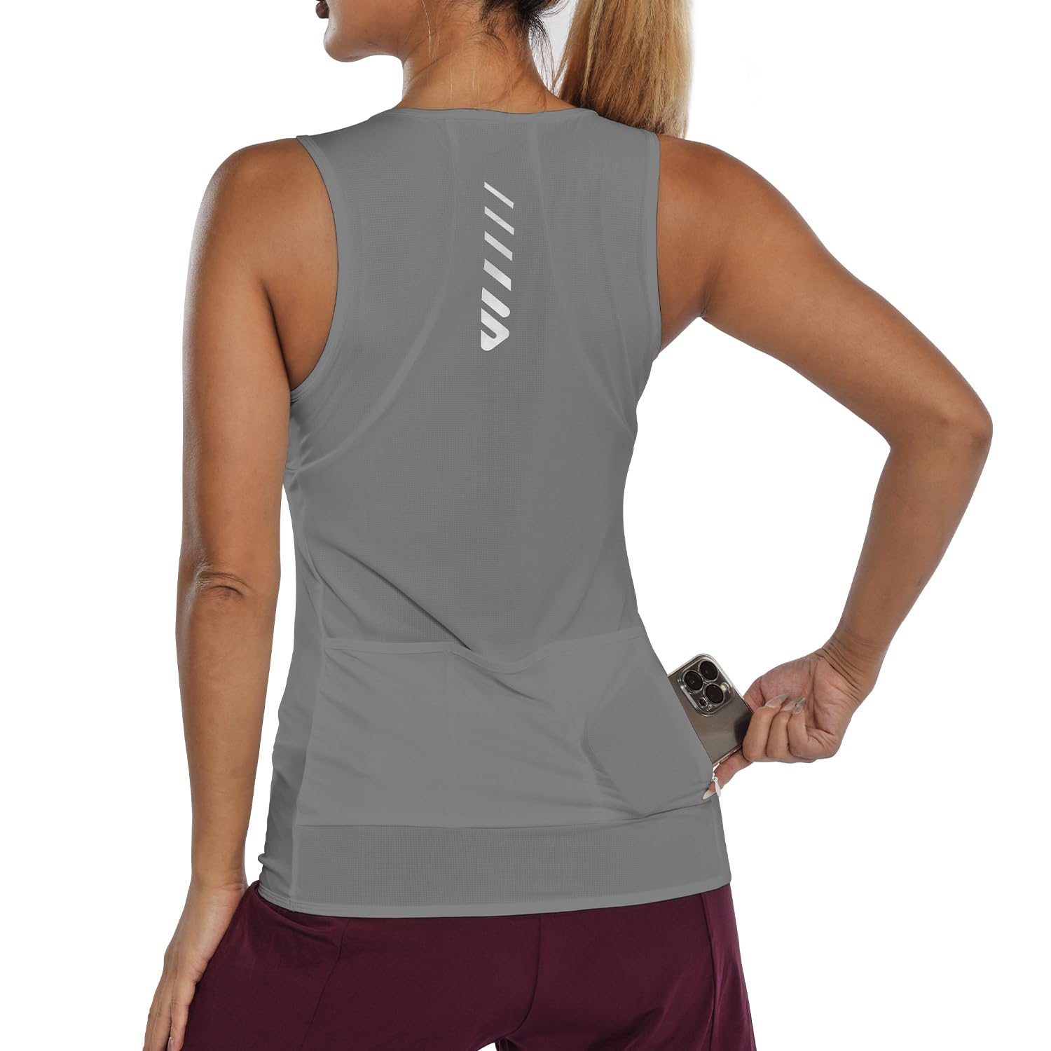 Lo.gas Fahrradtrikot Damen äRmellos,Radtrikot Atmungsaktiv Rennrad Trikot Fahrradshirt Mountainbike Frauen Sport Shirts FüR Damen Tank Top 1-2 Pack Tanktop