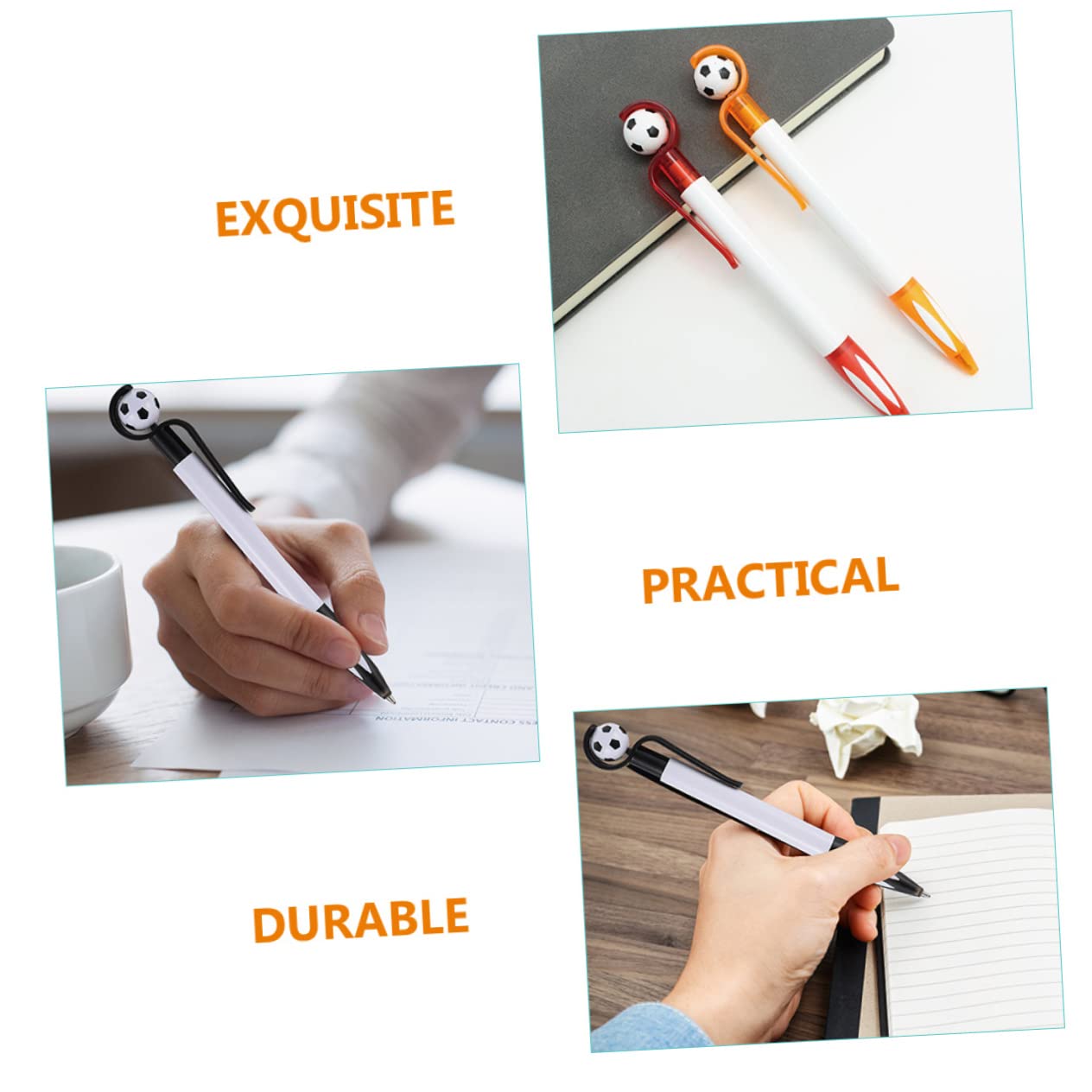 45 Pz penna a sfera da calcio penne a sfera penne a sfera scolastiche gadget scuola penne decorative penne a sfera da calcio penne da scrittura scolastiche plastica