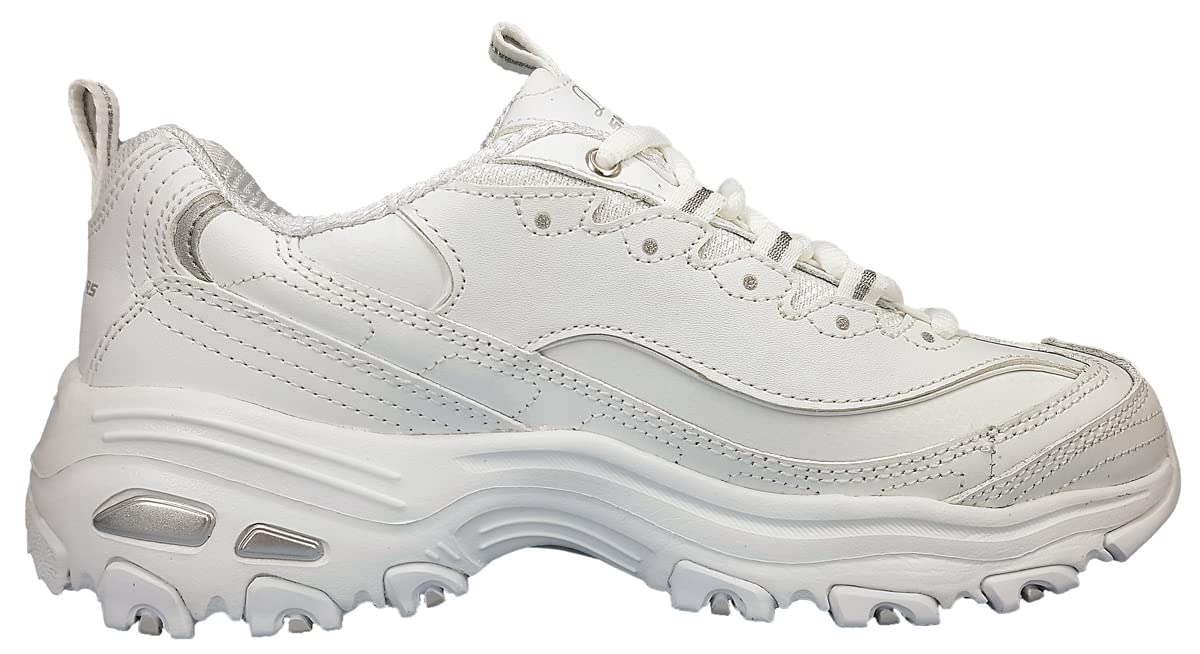 Skechers 11936 - Zapatillas de Otra Piel mujer, color Blanco, talla 39 EU M