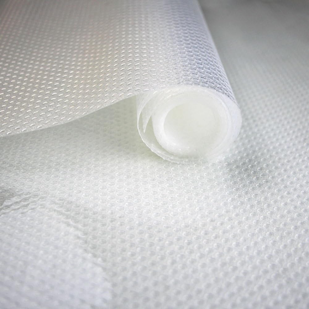OLIVO.shop Schubladenmatte, nicht klebend, rutschfest, transparent, Rolle zum Schutz von Schubladen, Küche, Kühlschrank, Schränke, Regale Crystal (50 x 1500 cm)