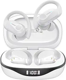 Lenovo LP75 Fone De Ouvido Sem Fio Bluetooth 5.3 Com Gancho Microfones TWS Esportivo HiFi Estéreo Bluetooth Sem Fio Impermeável Alta Fidelidade Cancelamento De Ruído