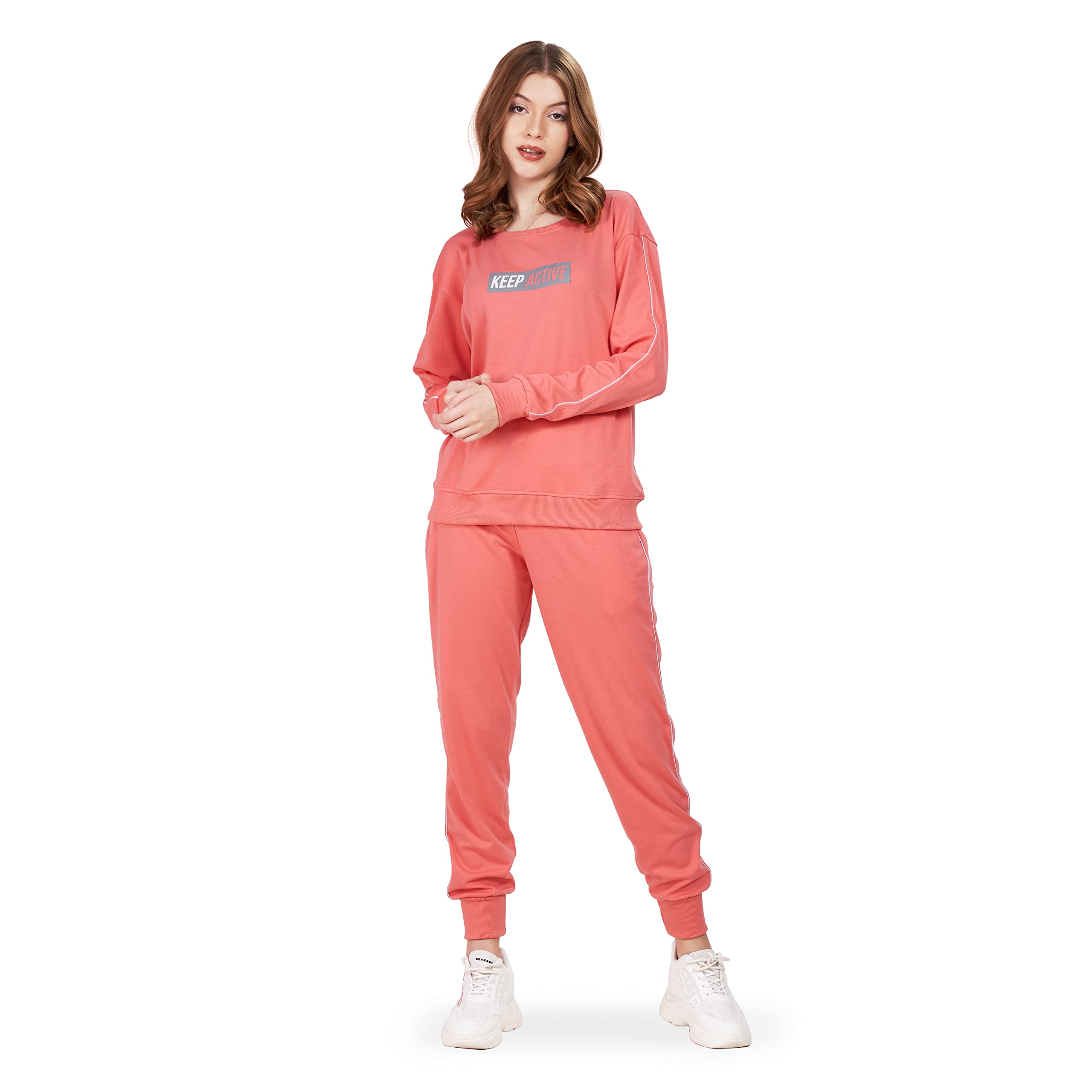 Women Printed Cotton Full Sleeves Track Suit-image-8