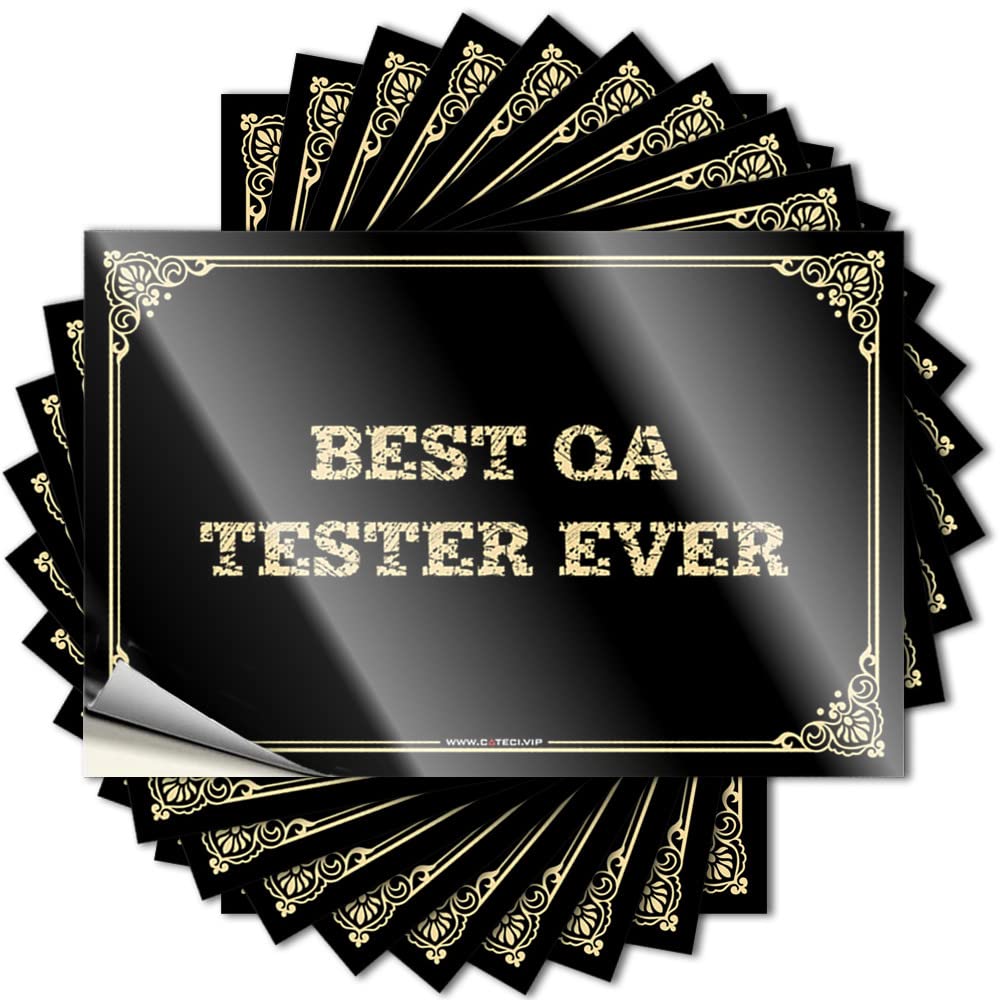 Encouraging Decal, Boys Bedroom Accessories Water Best Qa Tester Ever | Funny Quote Double Decals(8X12CM)