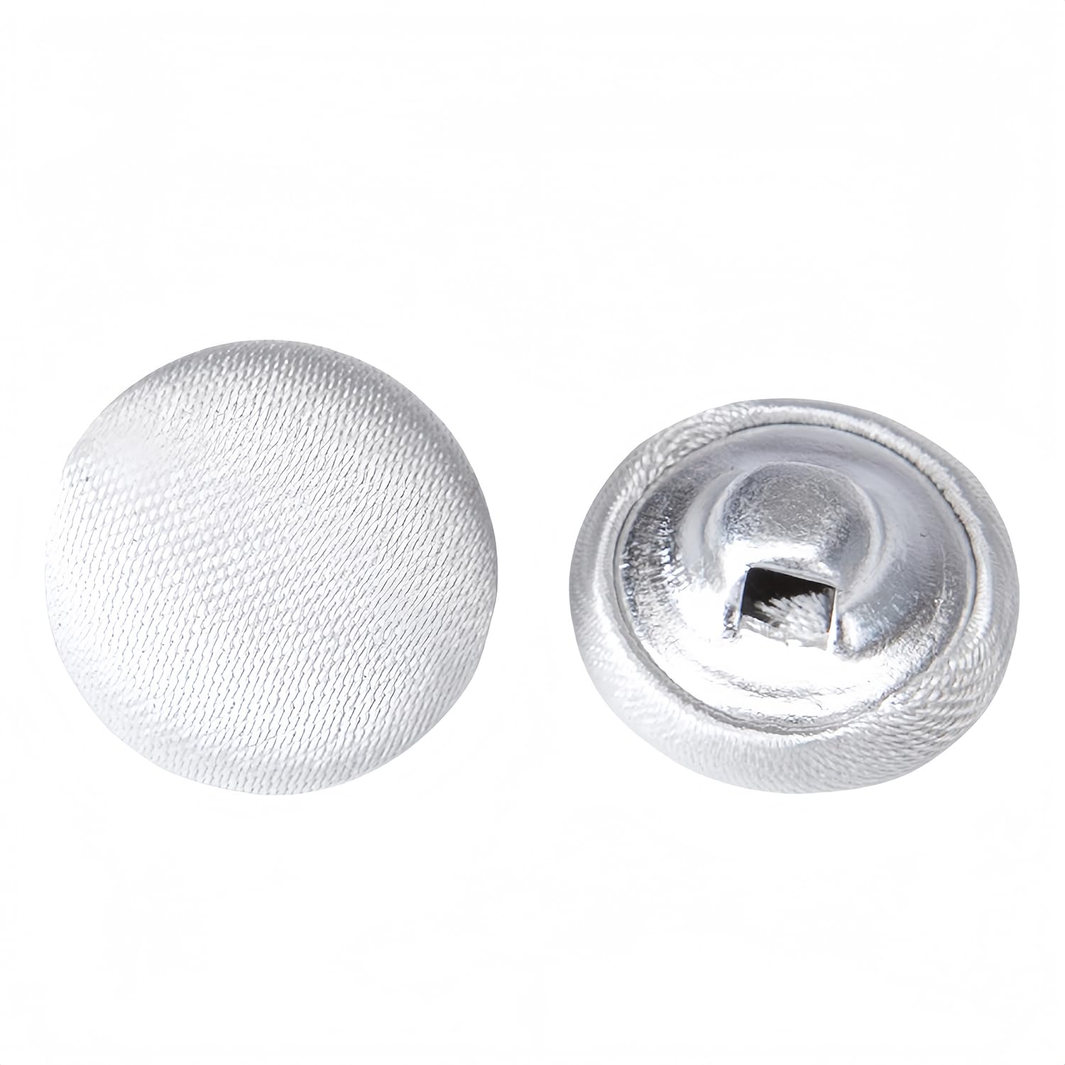 10 Pcs Satin Covered Metal Shank Buttons Cloth Buttons for Wedding Dress Tuxedo Suits
