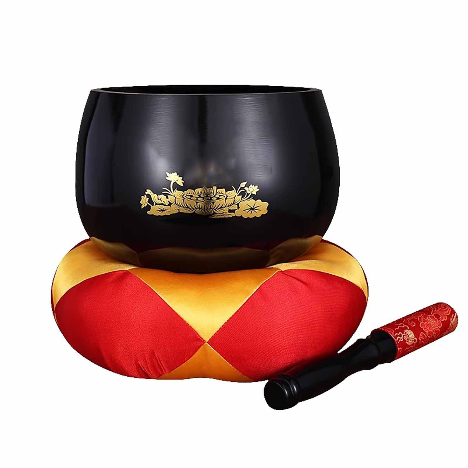 Set di campane tibetane per meditazione, yoga e guarigione dei chakra, include cuscino e attaccante, perfetto per la consapevolezza e il relax