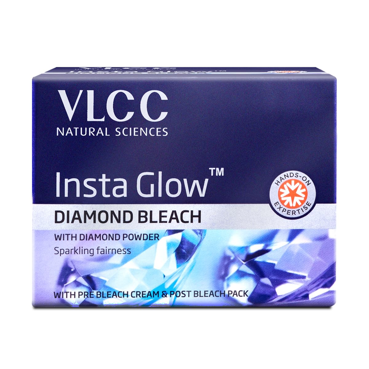 Insta Glow Diamond Bleach for Face, 30G / 1.01oz