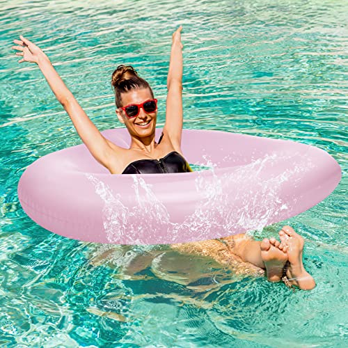 Heysplash Heart Pool Float, 47.3" X 39.4" Heart Shaped Swimming Pool Float Loungers Tube Ring Floatie, Water Fun Beach Party Toys For Kids, Adults - Pink #TOP5