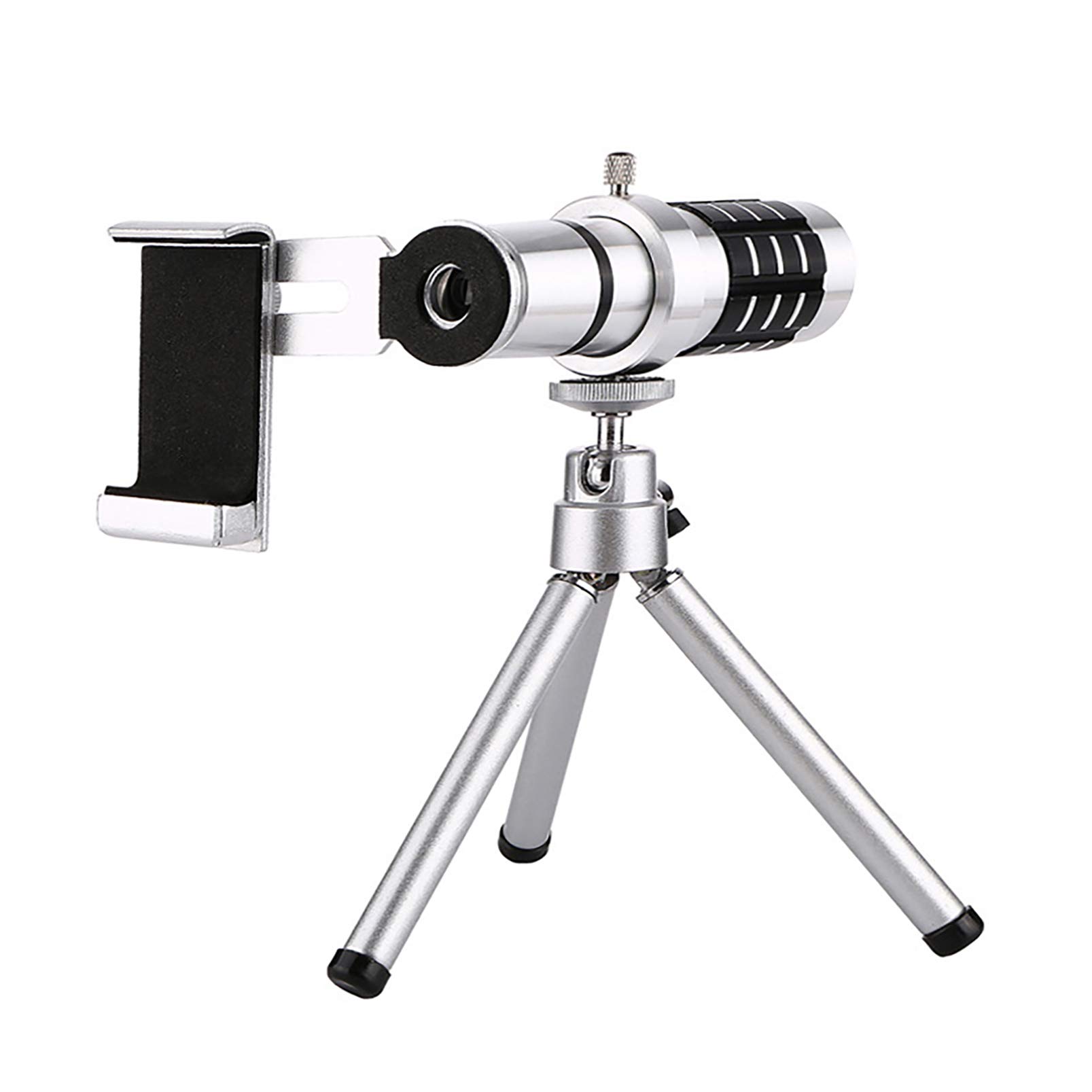 TOYOUNGUPHandheld Monocular Telescope 12X Telephoto Zoom Lens Smartphone Adaptor Tripod For Telescope Waterproof High Power Prism Material Aluminum Alloy For Samsung Iphone
