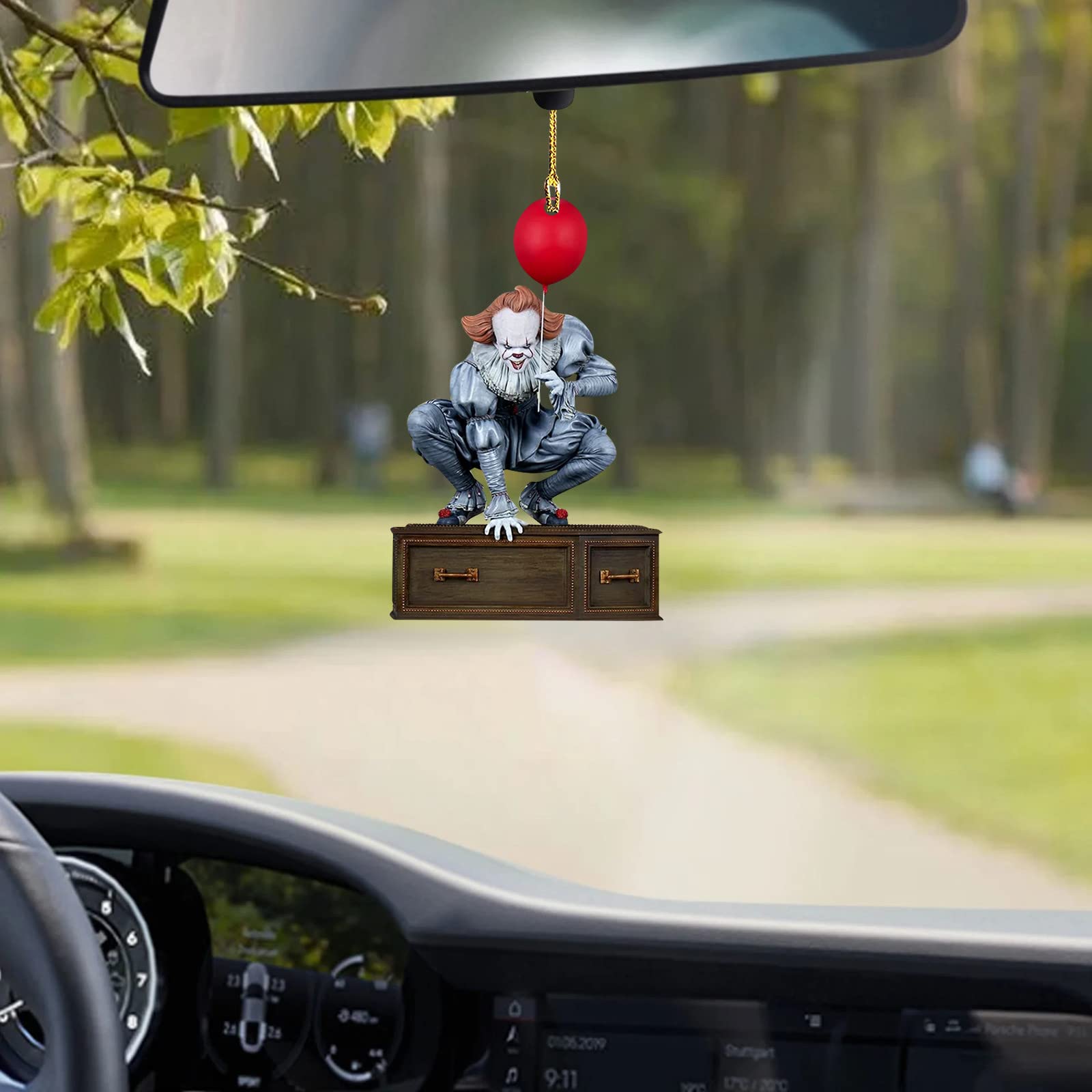 3 Pendentifs Décoratifs Acrylique Pour Rétroviseur Voiture - Décoration Sapin Noël Ou Accessoire Cadeau - 9