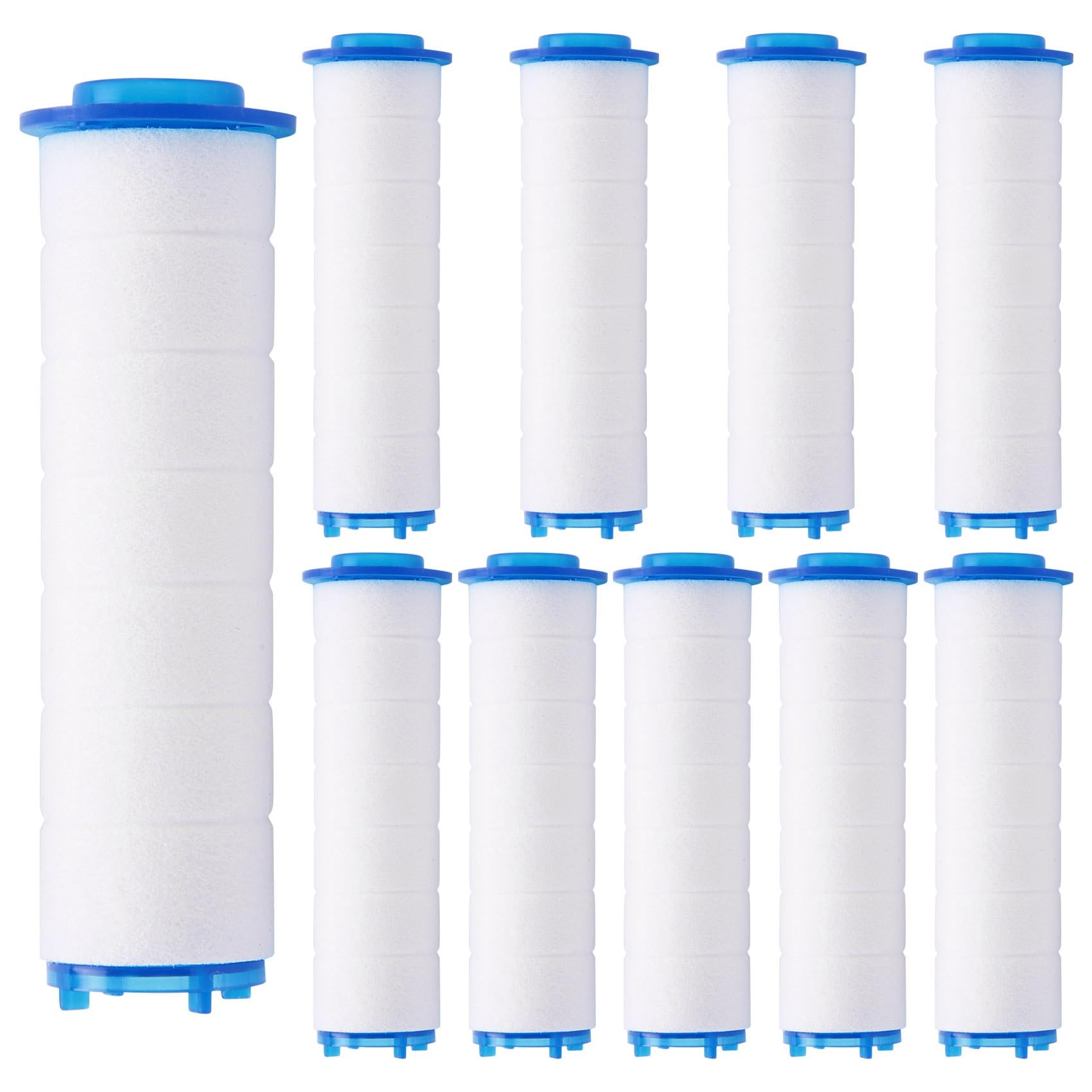 80 filtros de agua de ducha de alto rendimiento para agua dura, eliminación de cloro, cuidado mejorado de la piel y el cabello, ajuste universal, reemplazo de cabezal de ducha fácil instalación