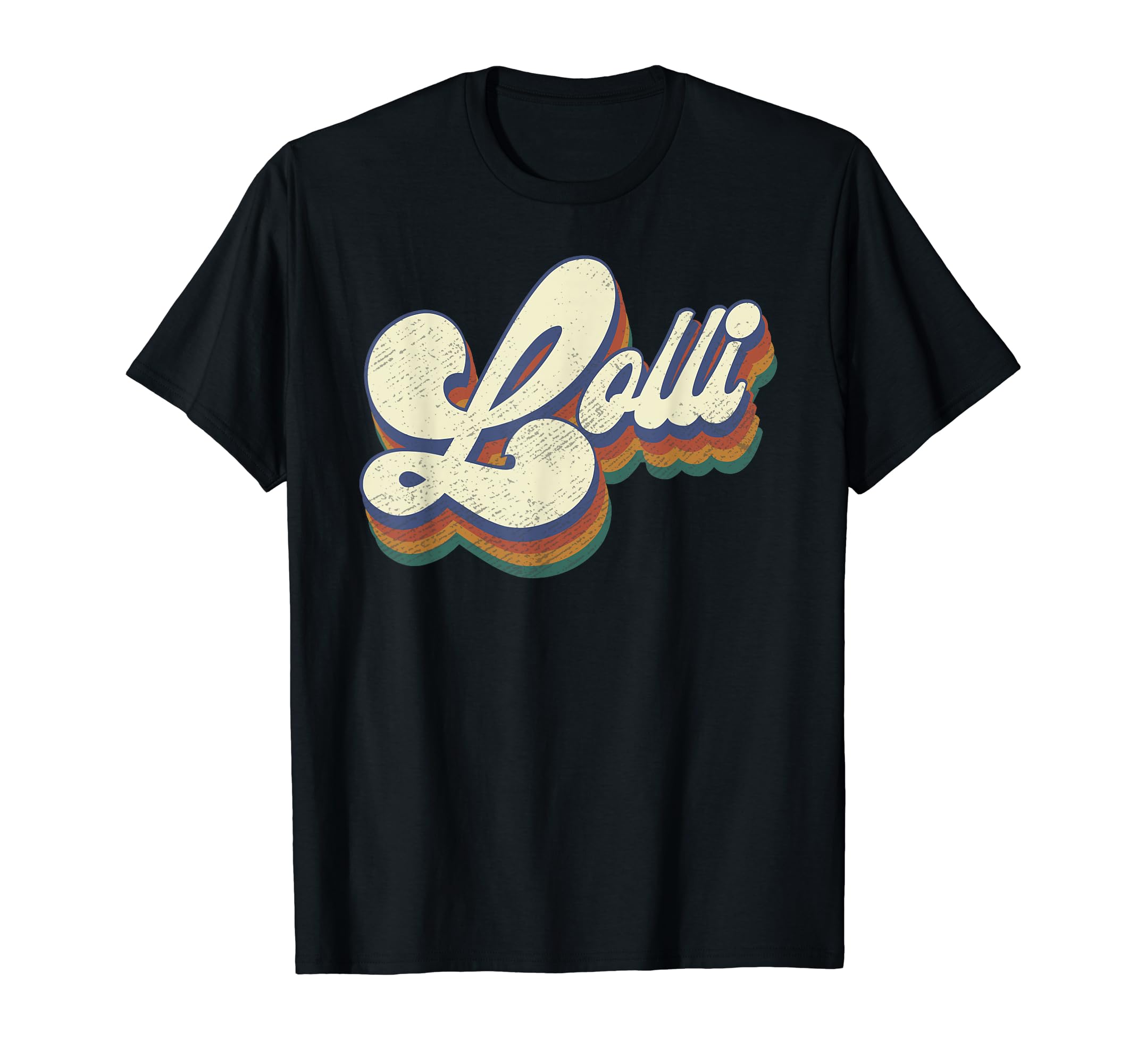 Mother's Day Gifts For Lolli From GrandkidsLolli Gifts For Grandma Retro Vintage Mother's Day Lolli T-ShirtOEKO-TEX STANDARD 100