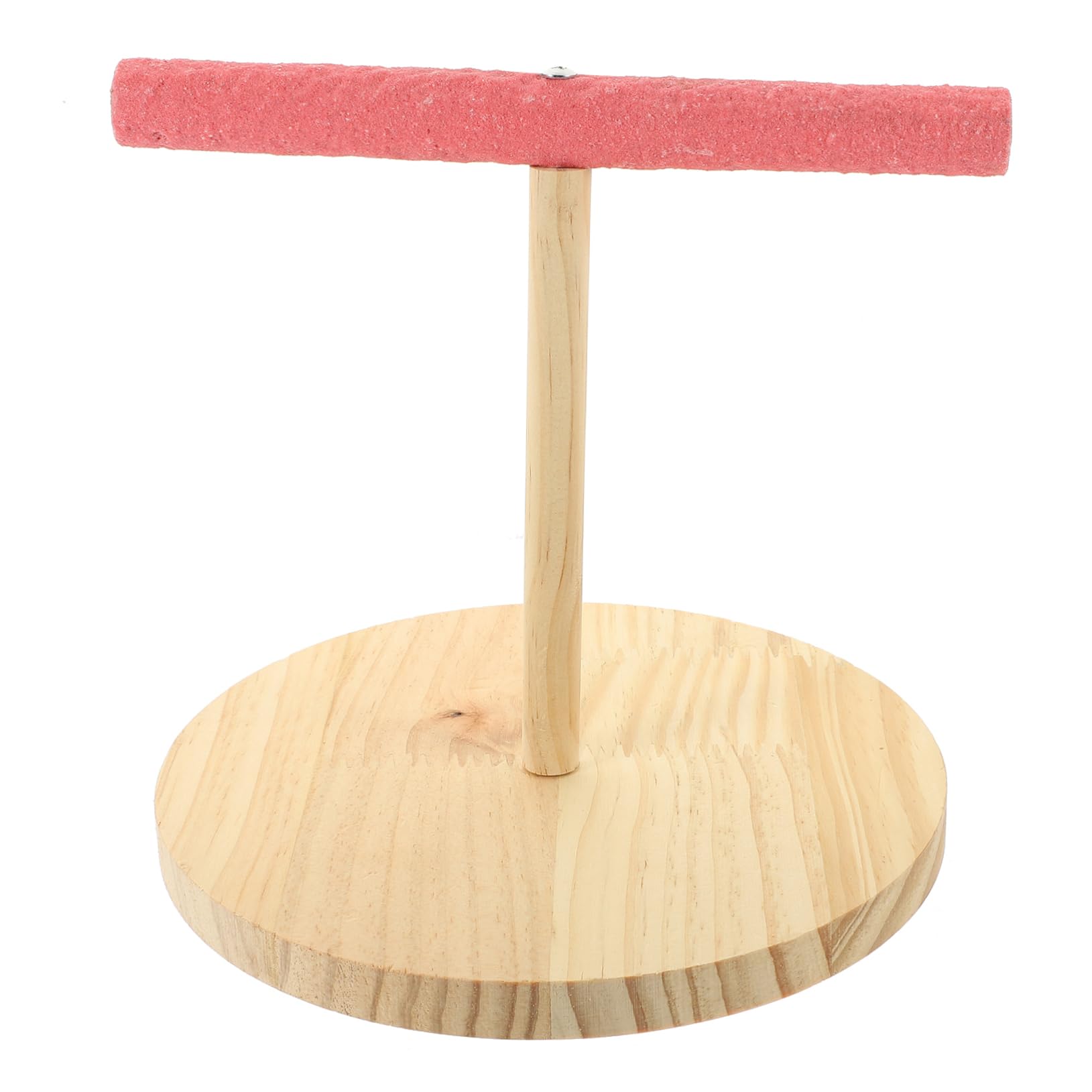 HEMOTON Bird Perch Stand for Parakeets Cockatiels Decorative Training Tool Durable Wooden Playground for Birds for Chewing Exploring Activities