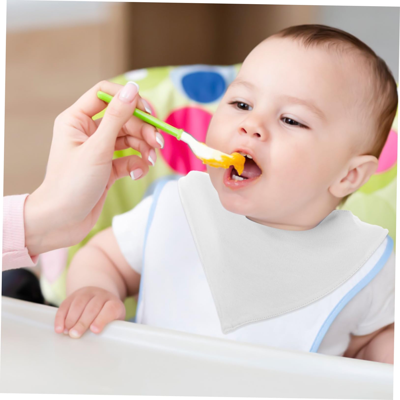 VICASKY 12pezzi Bavaglini Cotone Per Asciugamani Per Saliva Morbidi e Assorbenti Per Giocare e Mangiare Sicuri Per La Del