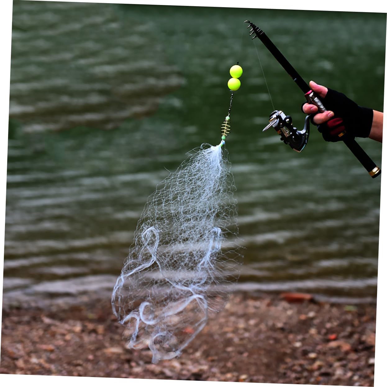 BESPORTBLE Lot de 2 Filets de Pêche de Remplacement pour Canne à Pêche 20 Pièces