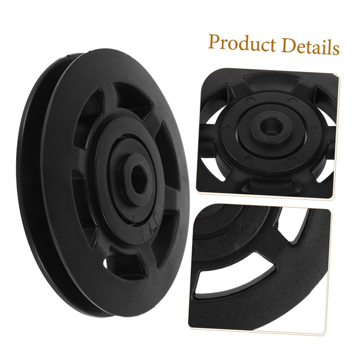 TOYANDONA Polea de Gimnasio de Nylon 90mm, Lote de 10 Piezas