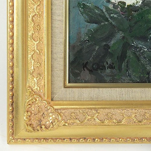 絵画　土田 次枝「白いバラ」　油絵　SMサイズ 絵画 油絵 田村隆枝 肉筆油絵 静物画 バラと薔薇 F8送料無料