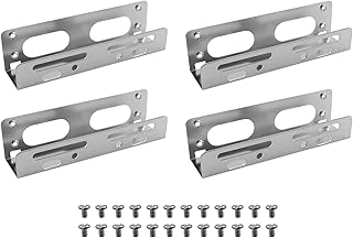 HDD Mounting Bracket RLECS 3.5inch to 5.25inch Hard Disk Drive Alloy Mounting Bracket Adapter with Screws for 5.25" Internal Bay Drive 3.5 to 5.25 HDD Drive Adapter