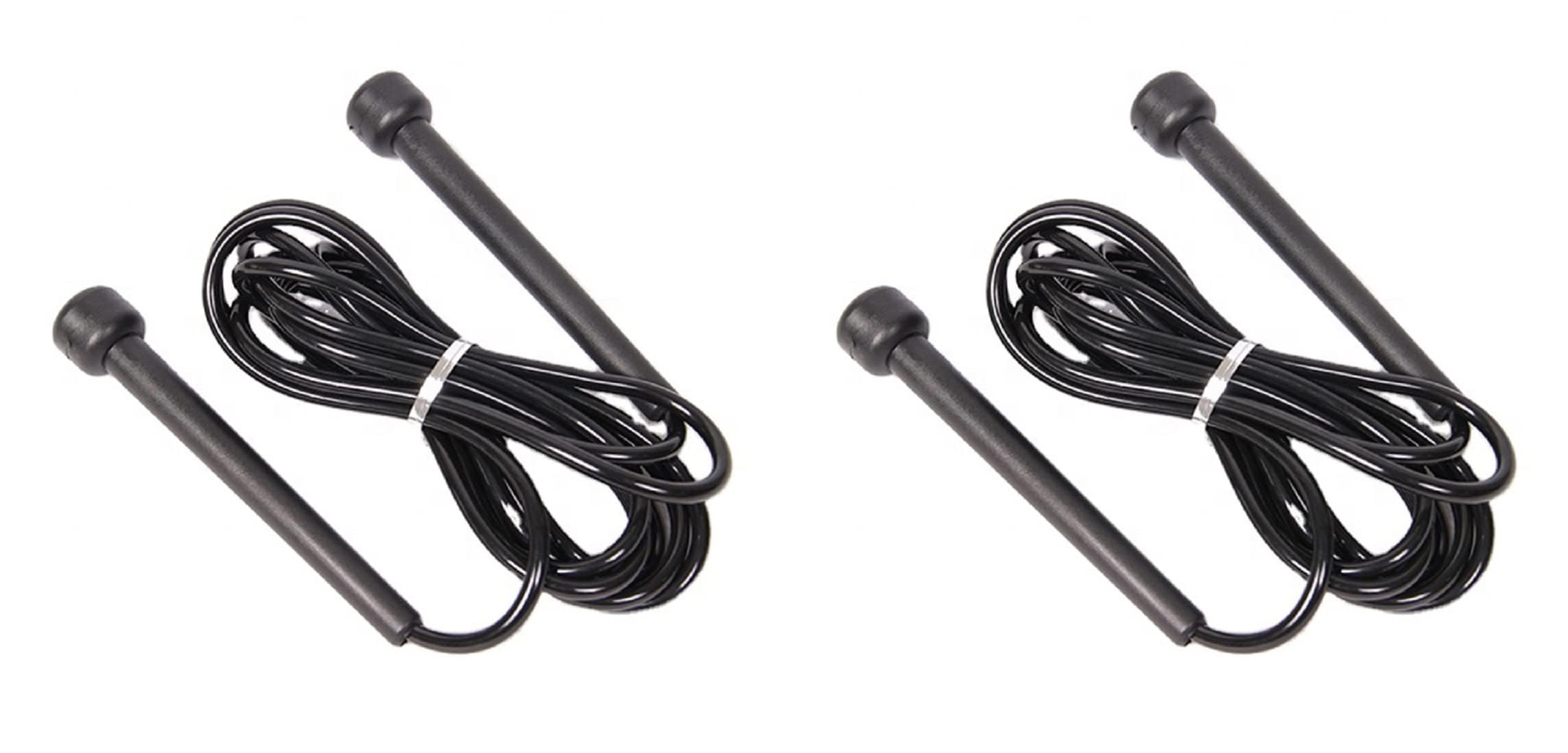 Skipping Rope, Jump Rope For Exercise, Physical Fitness Men, Women,Children(BLACK+BLACK)-image-40