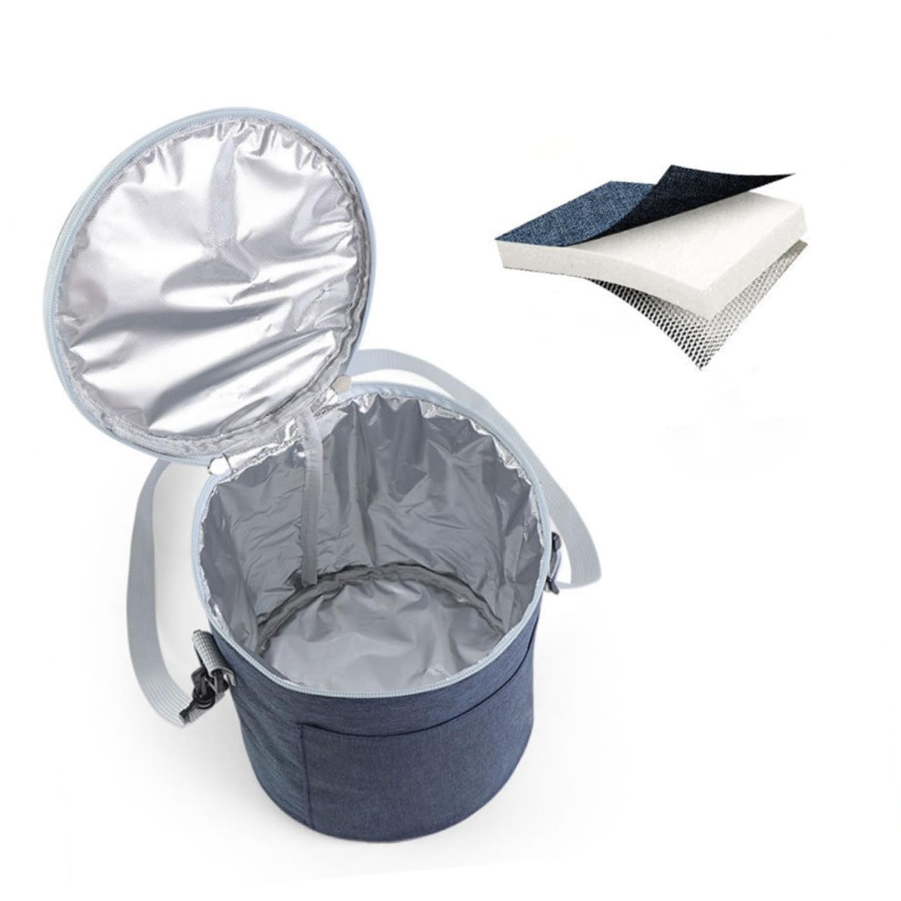 SOLUSTRE Bolsa Térmica Portátil de Tela Oxford Ligera y Portátil para Comida Aislamiento Adecuado para Viajes y Comida para Llevar