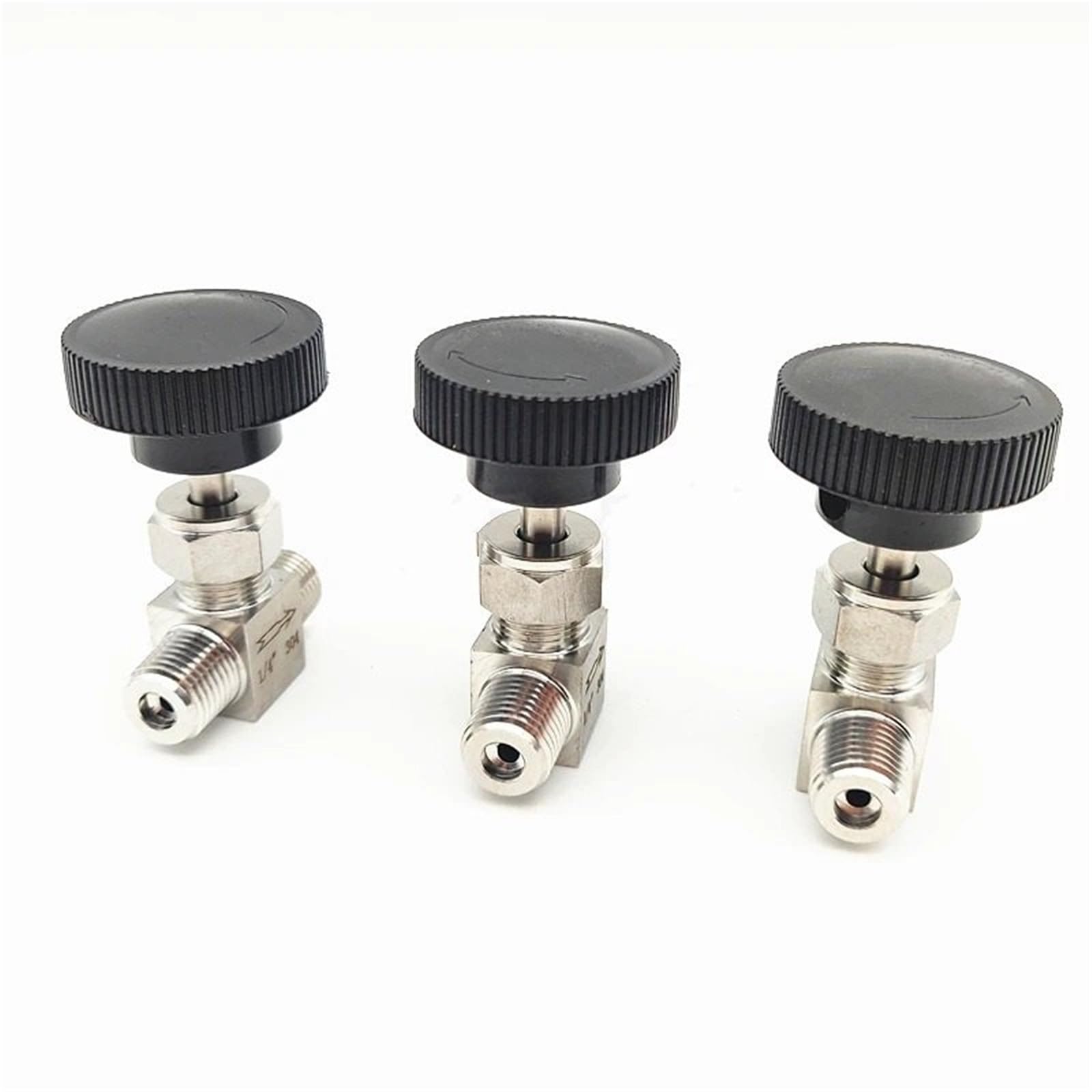 valvola limitatrice pressione Valvola di Sovrappre 1/8" 1/4" 3/8" 1/2" BSP Filettatura maschio uguale Valvola a spillo di intercettazione del controllo del flusso in acciaio inossidabile SS 304(1/2")