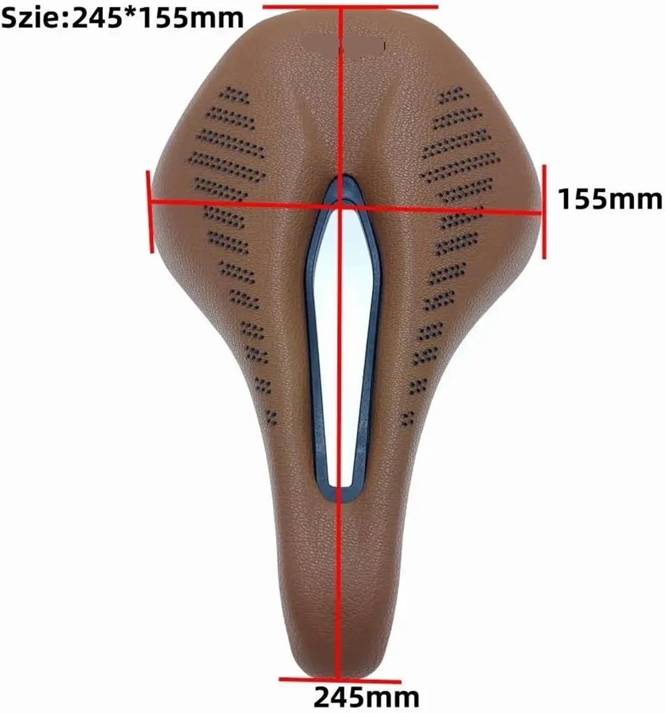 Bicycle Saddle Breathable Hollow Design PU Leather Soft Comfortable Seat MTB Mountain Road Bike with Bike Grips Cycling Parts