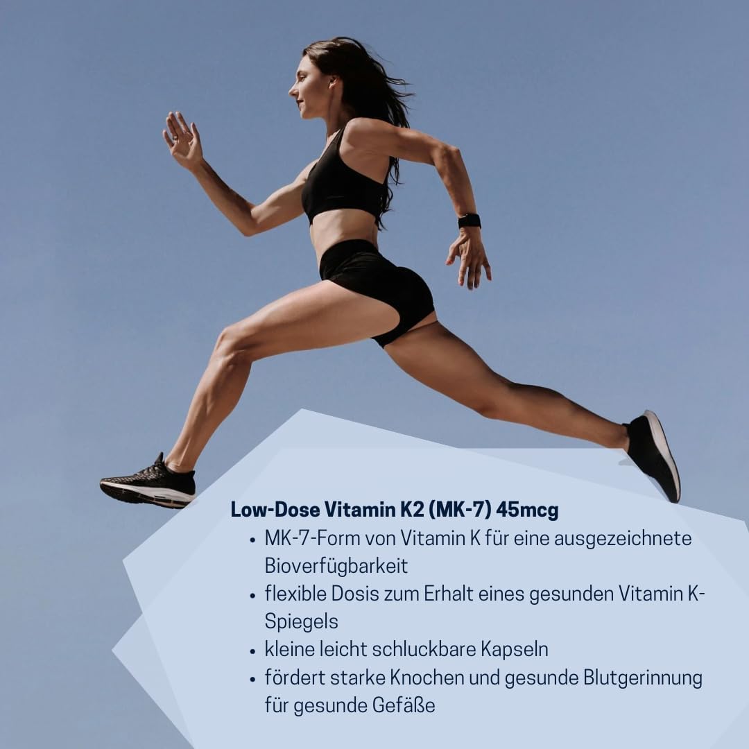 Life Extension - Low-Dose Vitamin K2 (MK-7) 45 mcg 2x 90 Softgels – erhält Knochenstärke, fördert gesunde Blutgerinnung