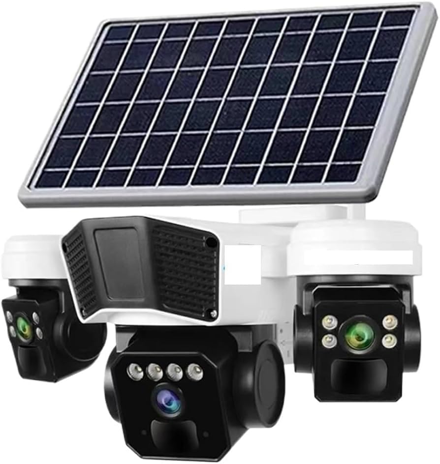 Image of Thinkwill Z-815 4G Solar Outdoor Camera, 4 Lens, 5MP, 360 Coverage, Color Night Vision, 2-Way Talk, Motion Detection, Remote Viewing