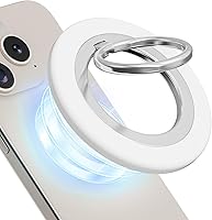 Vista 9 de Soporte para anillo de teléfono, imán magnético de doble cara para teléfono celular, soporte para dedo para teléfono celular extraíble con mango